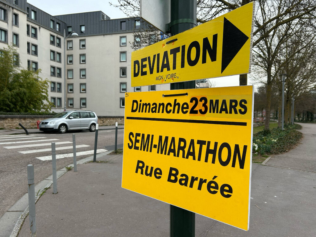 voici les rues fermées à la circulation