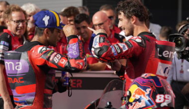 Martin et Bagnaia dans la dernière ligne droite