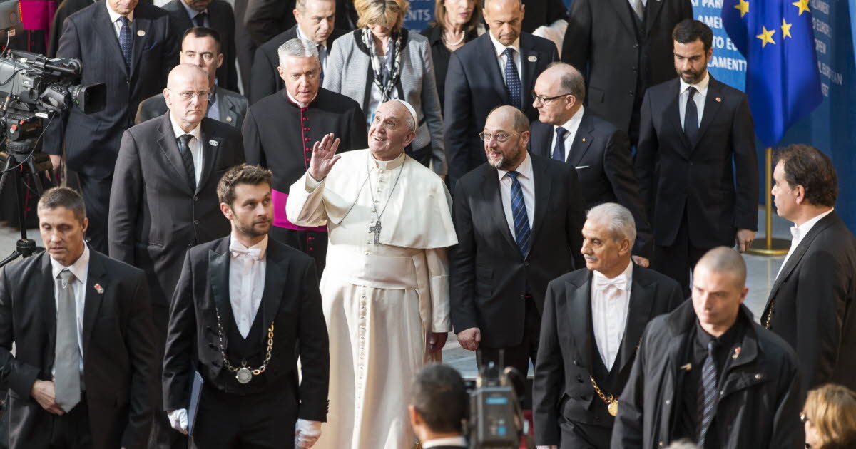 Diaporama. Quand le pape François s'adressait aux institutions européennes à Strasbourg