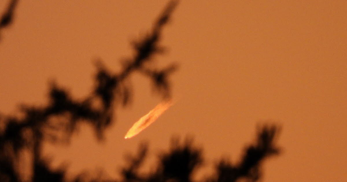 Isère. Le météore capturé lundi en photo était en fait… un avion !