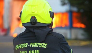 Eschau. Feu d'appartement