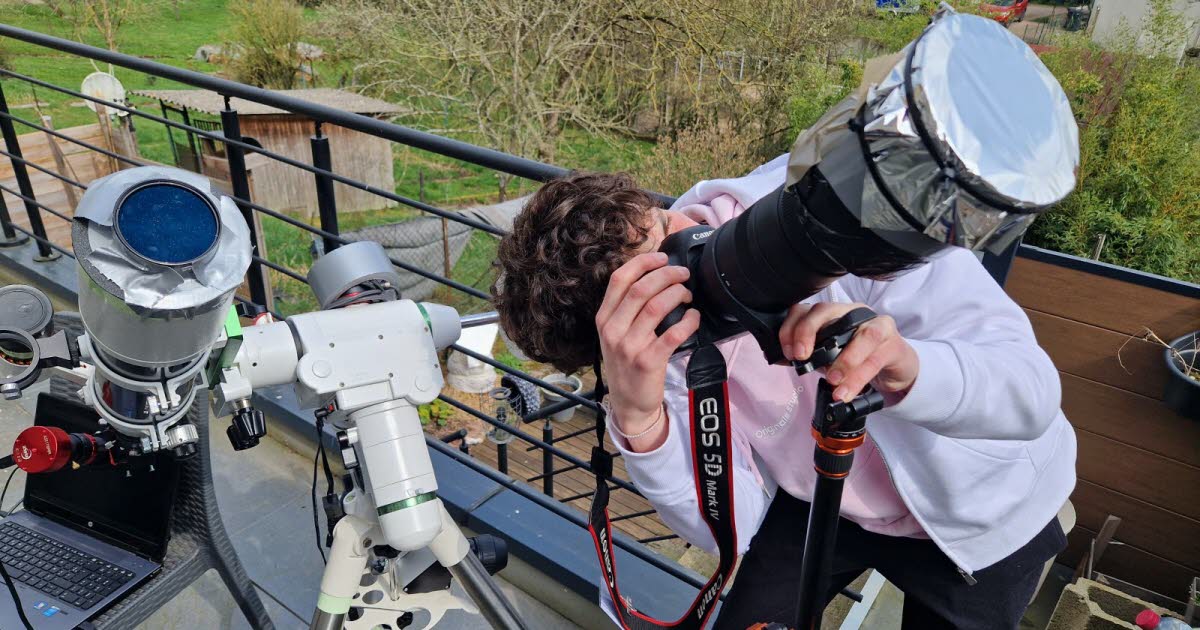 Etting. Pacôme Kremer, le jeune qui photographie les astres