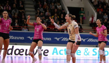 Volley-ball - Ligue AF (quart de finale). Vandoeuvre Nancy VB s’impose au Cannet et récupère l’avantage du terrain ! - L'Est Républicain