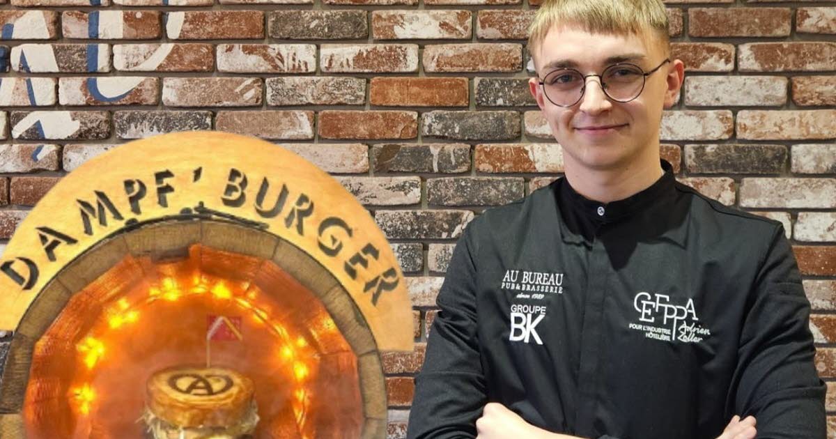 Alsace. Originaire de Drusenheim, Lucas Veith champion de France du burger, avec son « Dampf’Burger »