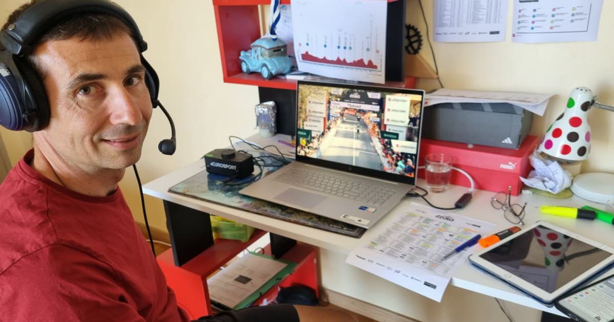 Cyclisme. David Moncoutié commente les courses à la télé... dans la chambre de son fils !