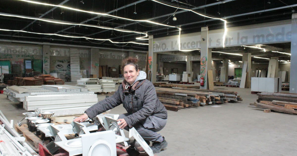 ici, on vend des matériaux de construction d’occasion