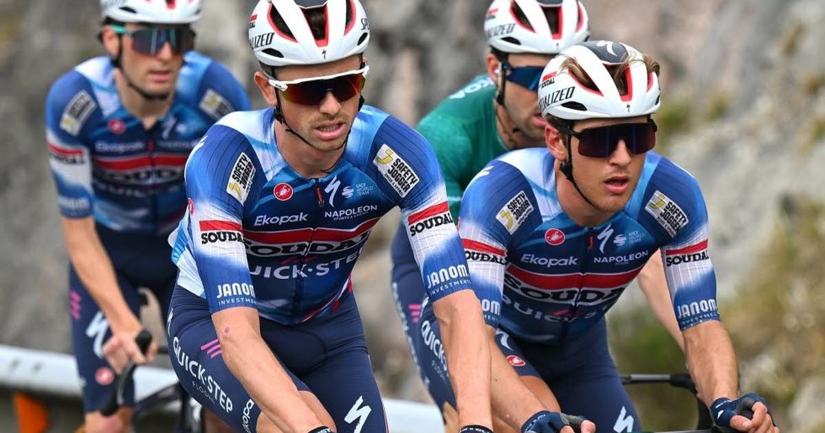 le Belge Ilan van Wilder (Soudal Quick-Step) pisté par Decathlon AG2R La Mondiale