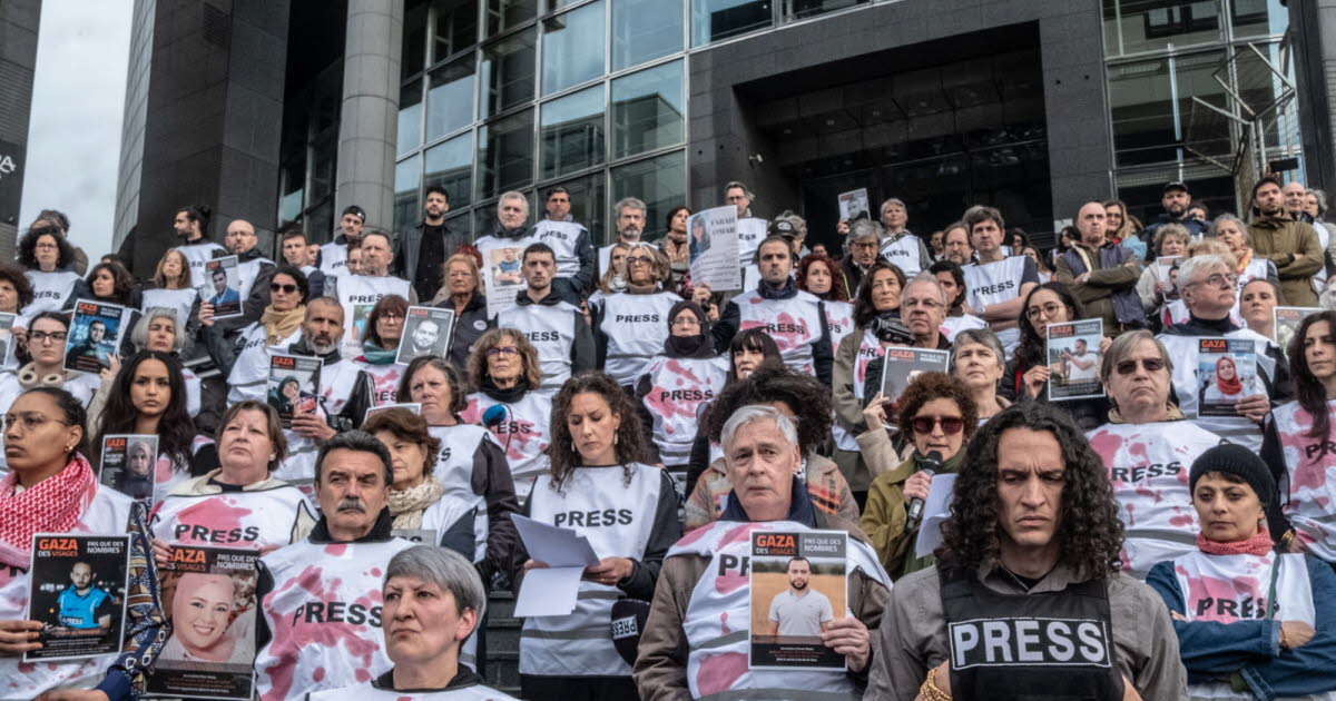Guerre Israël-Hamas. Rassemblements à Paris et Marseille en soutien aux journalistes tués à Gaza