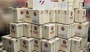 1 000 bouteilles de rhum saisies par les forces de police
