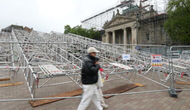 Strasbourg. Un impressionnant échafaudage pour les travaux du tribunal