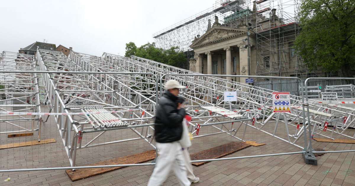 Strasbourg. Un impressionnant échafaudage pour les travaux du tribunal