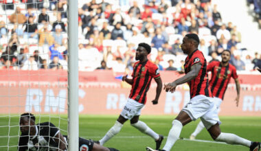 Nice dépasse Strasbourg, Lens renverse Brest et rêve encore d'Europe