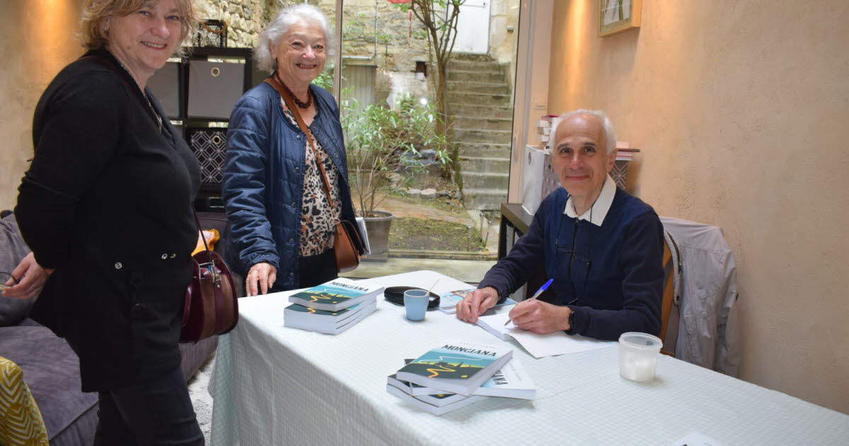 Montbard. Pascal Diano en dédicace à la librairie à fleur de mots pour son premier livre