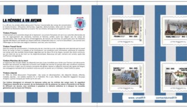 Isère. Une graphiste grenobloise a dessiné un timbre commémoratif pour le 80e anniversaire de la libération des camps