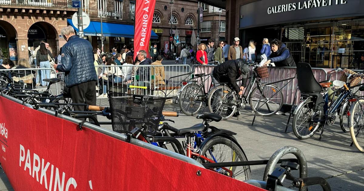 Strasbourg. Un parking vélo éphémère, gratuit et surveillé au centre-ville