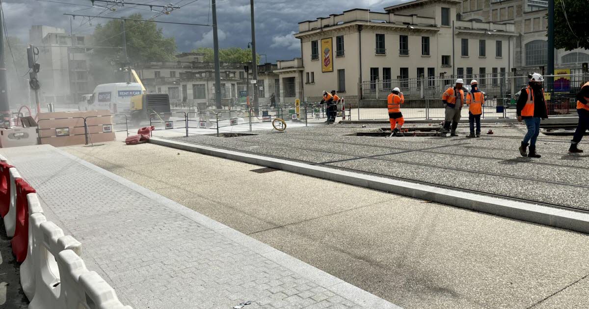 une traversée compliquée pour les piétons au niveau de la Halle Tony-Garnier