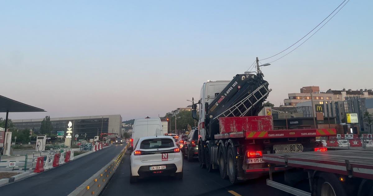 25 minutes pour faire moins d'un kilomètre à 6 heures du matin