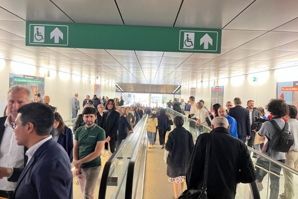 L'accès piéton qui permettra de rejoindre la station du métro B de la gare Part-Dieu.