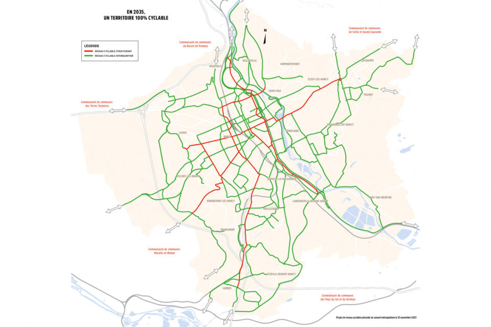 L'objectif est qu'en 2035, la métropole du Grand Nancy soit 100 % cyclable.
