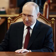 Vladimir Poutine au Kremlin à Moscou le 19 avril 2025.