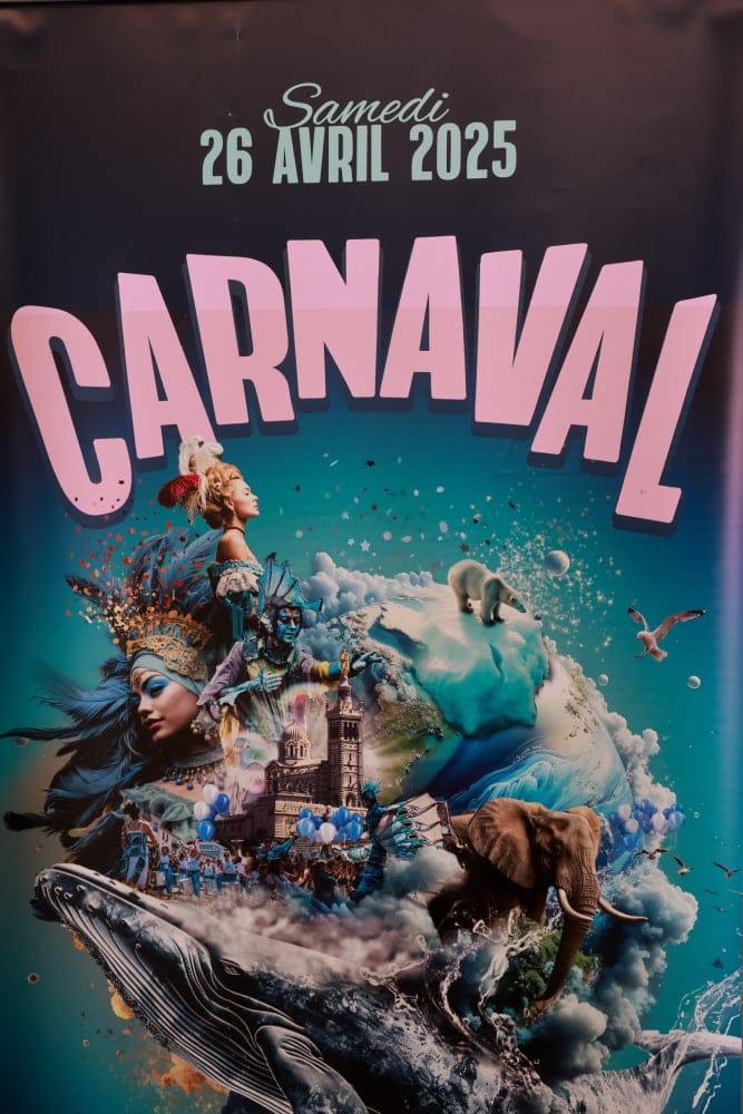 Affiche officielle Carnaval de Marseille 2025.