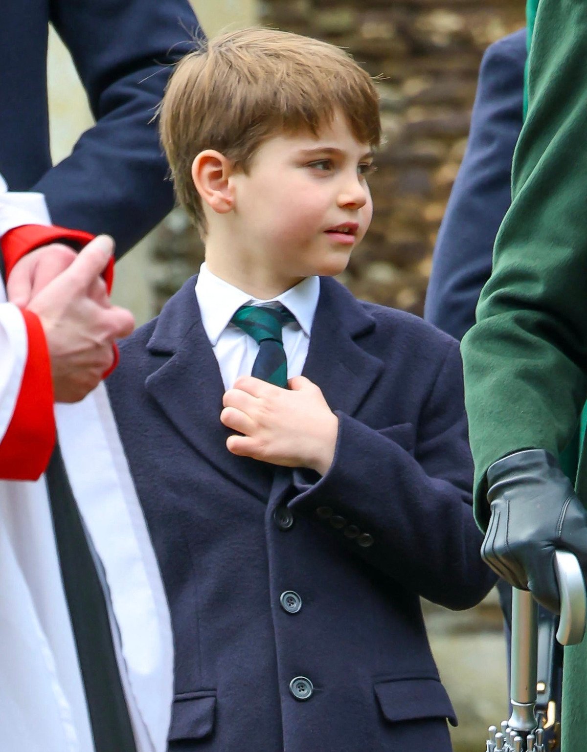 Le prince Louis à la messe de Noël à Sandringham, le 25 décembre 2024.