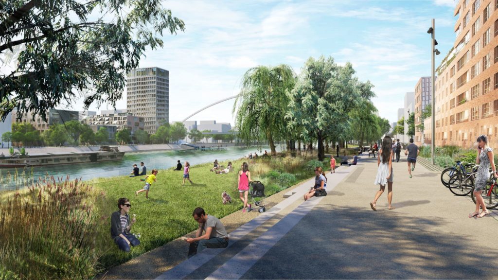 La future promenade du quartier Starlette