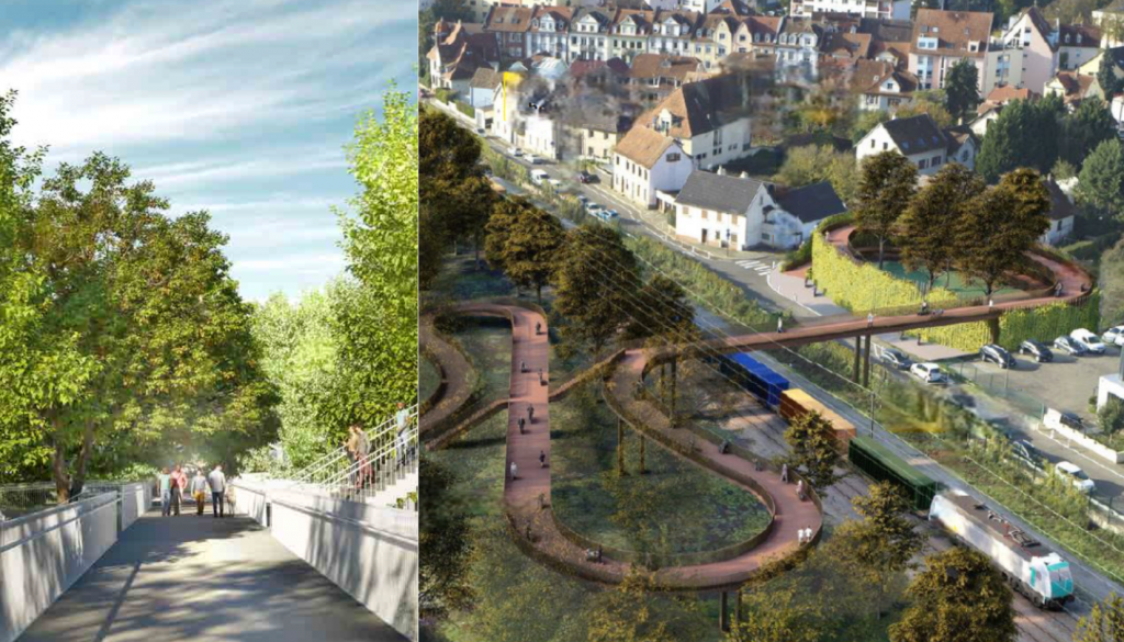 une passerelle reliera deux quartiers strasbourgeois en 2028