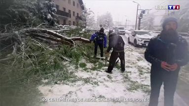 Savoie : 40 centimètres de neige, galère sur les routes