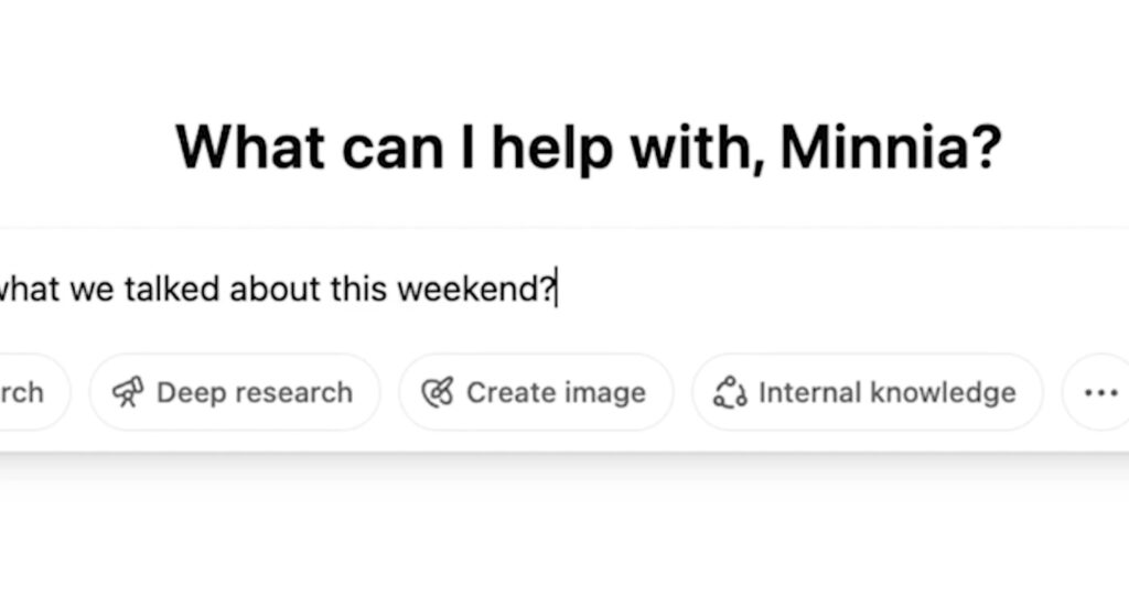 Le nouveau bouton Internal knowledge pour n'interroger que les connaissances internes.