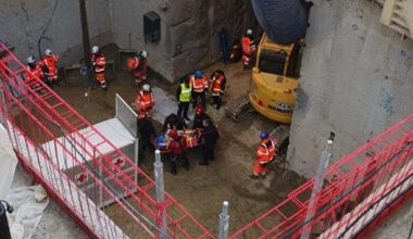 un ouvrier transporté à l'hôpital