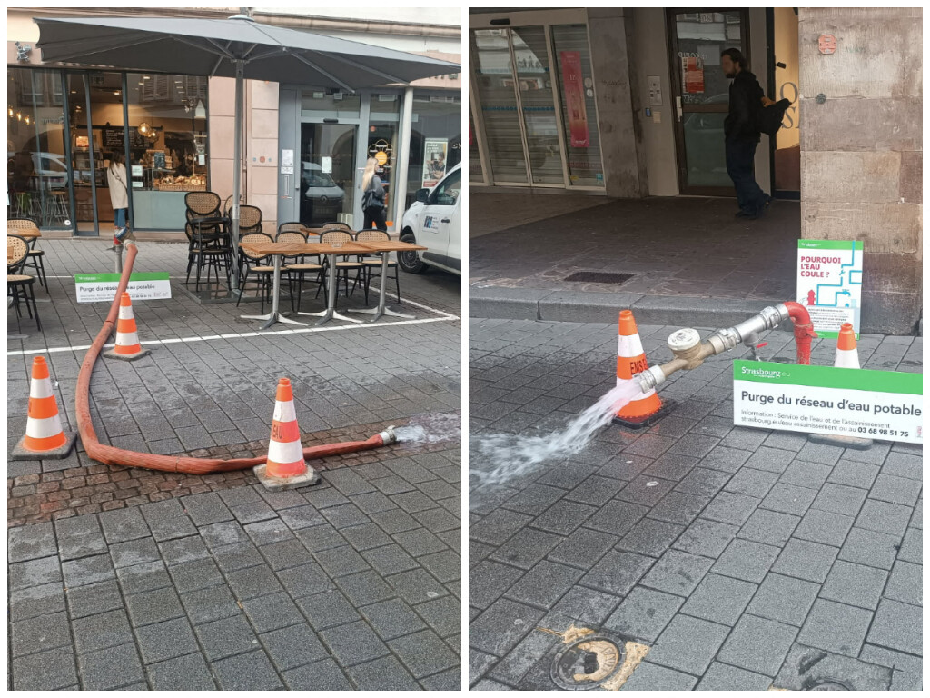 pourquoi l'eau coulait-elle à flots dans la rue des Grandes arcades ce matin ?