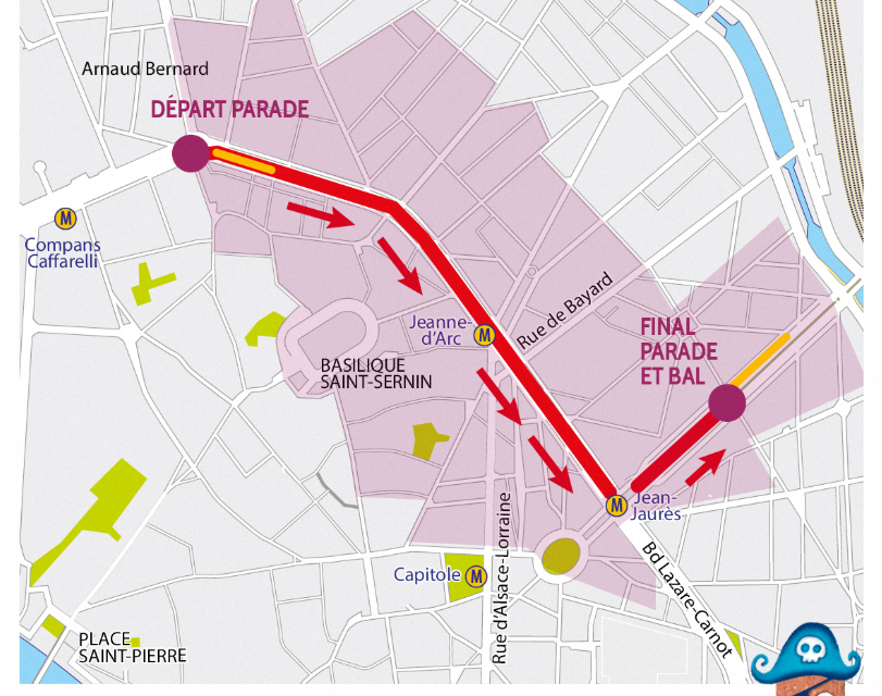 Le défilé de la Grande Parade du carnaval de Toulouse 2025 va avoir lieu d’Arnaud-Bernard à Jean-Jaurès. Des restrictions de circulation et de stationnement vont être instaurées dès vendredi soir.