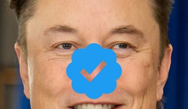 Twitter X Elon Musk Badge Bleu
