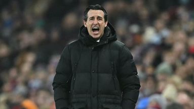 Unai Emery, l'ex-coach parisien (2016-2018), aujourd'hui sur le banc d'Aston Villa.