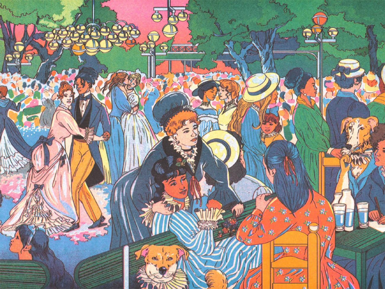 « Bal du moulin de la Galette » d’Auguste Renoir réinterprété par María Jesús Contreras