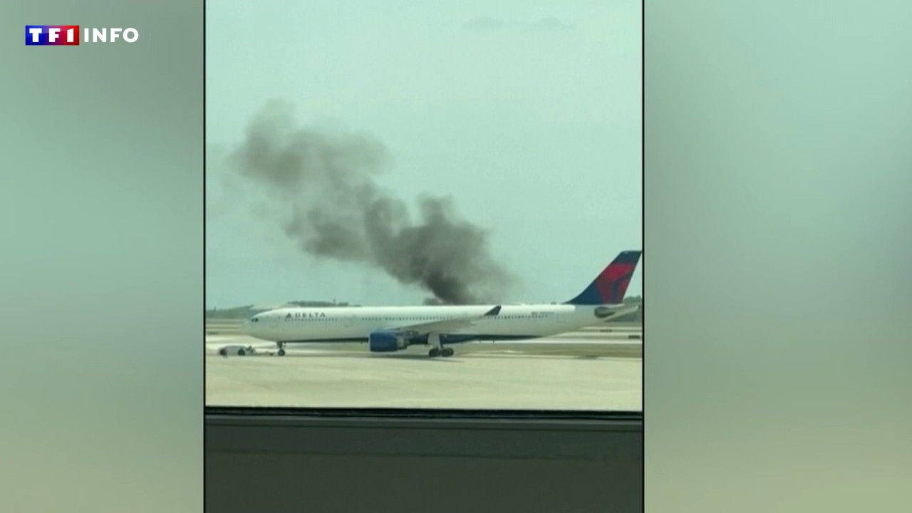 VIDÉO - États-Unis : les images d'un avion en feu sur le tarmac de l'aéroport d'Orlando, 282 passagers évacués
