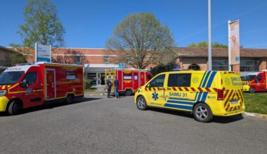 plusieurs élèves pris en charge par les secours