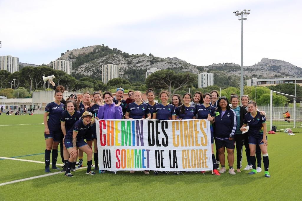 l'équipe de football "Chemin des Cimes" de Montpellier au tournoi national