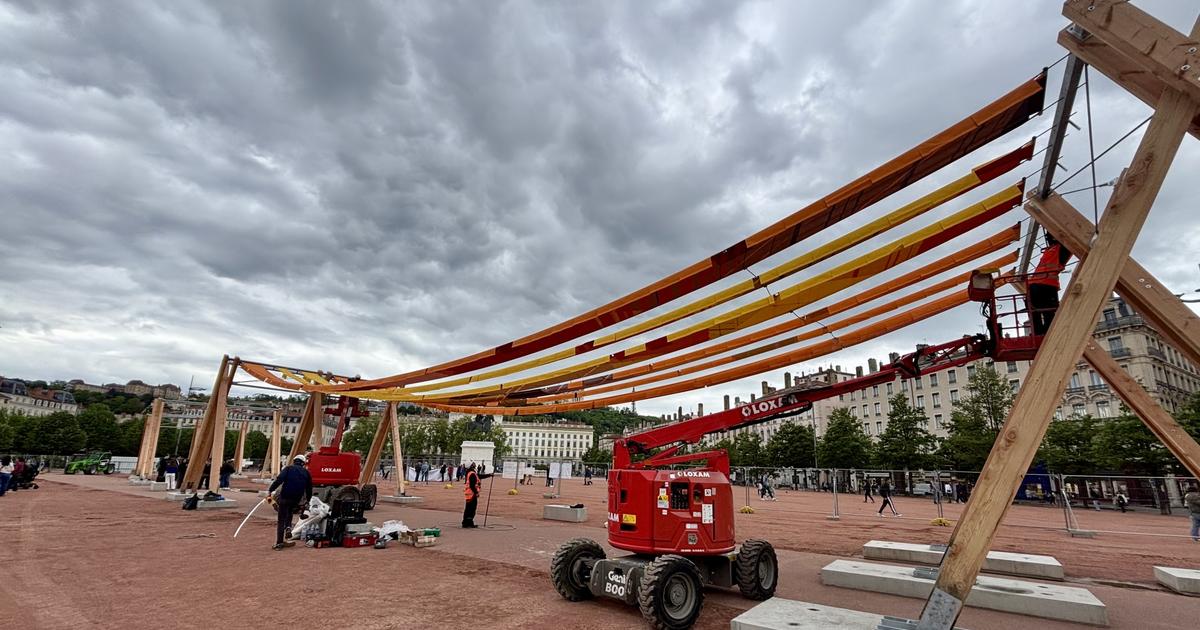 deux caméras de vidéosurveillance installées pour sécuriser l’œuvre de la place Bellecour