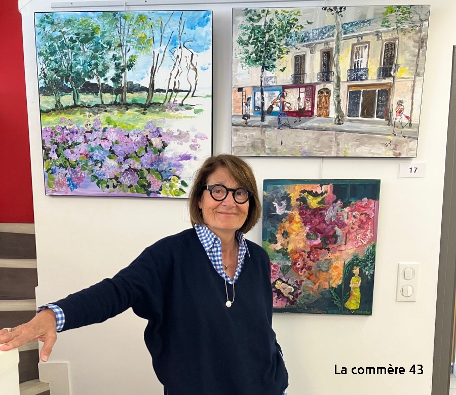 Le Chambon-sur-Lignon : 39 peintures de Françoise Ravel accrochées à la médiathèque jusqu'au 31 mai