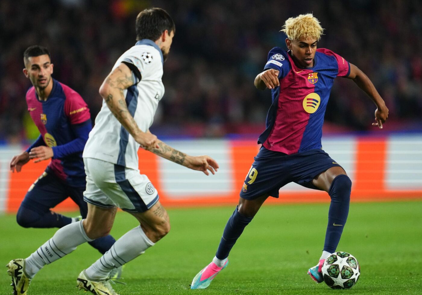 Yamal, Lamine d'or - C1 - Demies - Barcelone-Inter (3-3)
