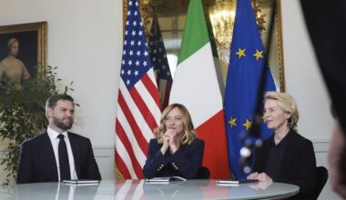 Meloni accueille les discussions entre l'UE et les États-Unis sur le commerce, la défense et l'Ukraine