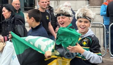 l’effervescence à Cardiff avec Northampton soutenu en masse, 2.000 supporters de l’UBB font de la résistance