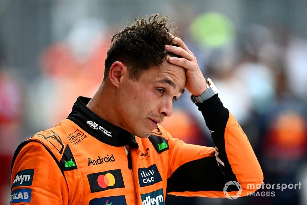 Lando Norris doit se contenter de la deuxième place.