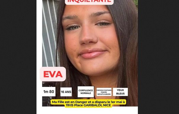 Fille d’un acteur, Eva, 16 ans, a disparu et pourrait être victime d’un réseau de prostitution