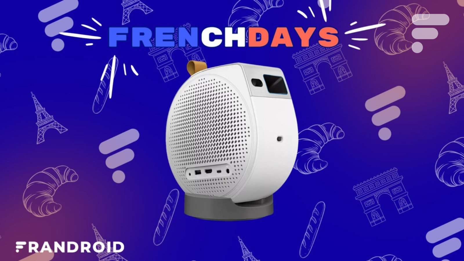 Ce vidéoprojecteur compact sous Google TV au look atypique est l'offre à saisir avant la fin des French Days