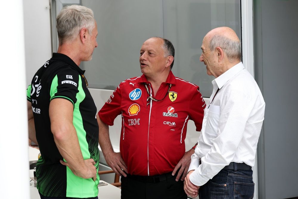 Jonathan Wheatley, directeur Stake Sauber avec Frédéric Vasseur et Peter Sauber.