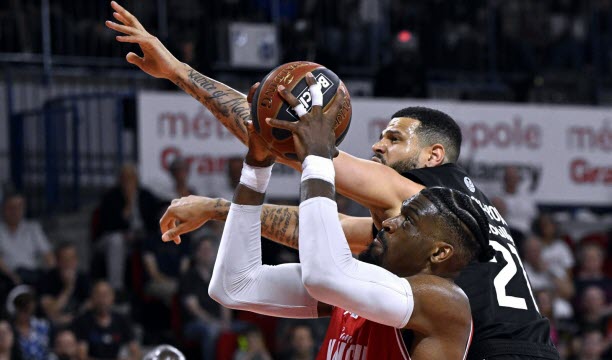 SPORT - CHAMPIONNAT DE FRANCE DE BASKET BALL - BETCLIC ELITE - POULE A - LNB - PRO A - SAISON 2024 - 2025 - 30EME JOURNEE - SASP STADE LORRAIN UNIVERSITE CLUB NANCY BASKET vs PARIS BASKETBALL - SLUC vs PARIS BASKET. Palais des sports Jean Weille, Espace Jean Jacques Eisenbach, Nancy 17 mai 2025.
Shevon THOMPSON.
PHOTO Alexandre MARCHI. 
 Photo Alexandre Marchi