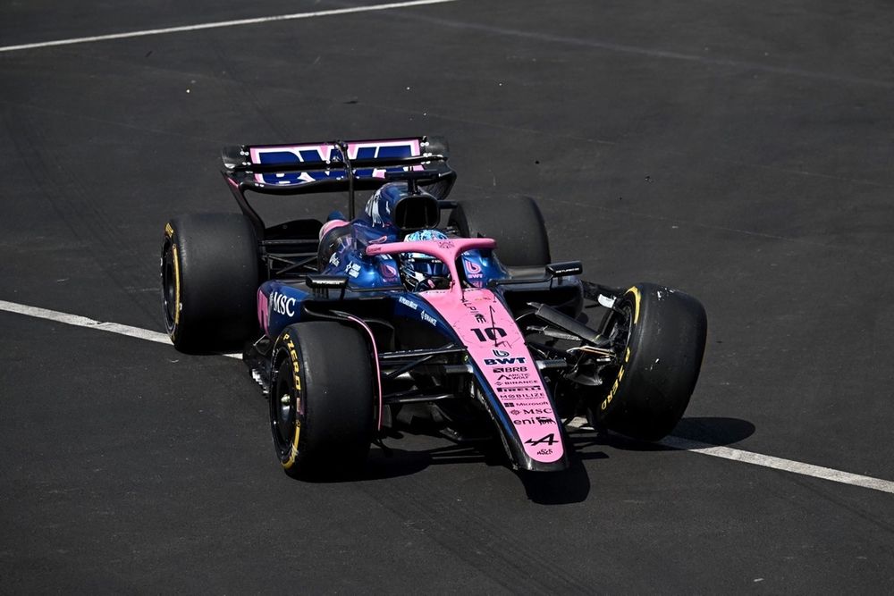 Pierre Gasly a été contraint à l'abandon.